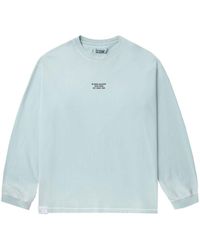Izzue - Slogan-print Long-sleeve Cotton T-shirt - Lyst