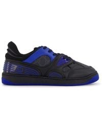 Gucci - Basket Faux-leather And Canvas Low-top Trainers - Lyst