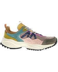 Flower Mountain - Sanchia Uni Panelled Lace-Up Sneakers - Lyst