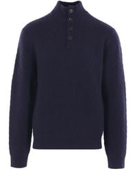 Giorgio Armani - Maglione A Collo Alto - Lyst