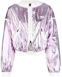 Tom Ford - Metallic Cropped Bomber Jacket - Lyst