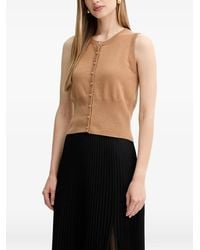 Fracomina - Top De Lana Con Botones - Lyst