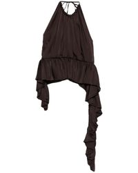 LIBEROWE - Ruffled Peplum Blouse - Lyst