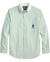 Polo Ralph Lauren - Striped Embroidered Oxford Shirt - Lyst