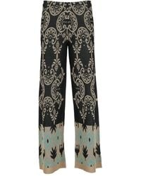 Akep - Broek Met Damask-Patroon - Lyst