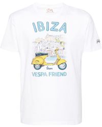 Mc2 Saint Barth - Ibiza Vespa Cotton T-shirt - Lyst