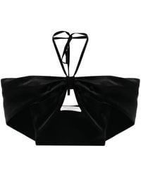Philosophy Di Lorenzo Serafini - Cropped-Top Aus Samt - Lyst
