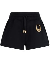 Roberto Cavalli - Tiger-Motif Drawstring Shorts - Lyst