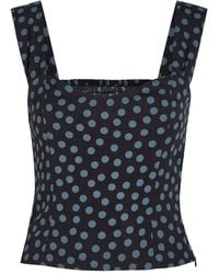 Reformation - Top Hester Con Motivo De Lunares - Lyst