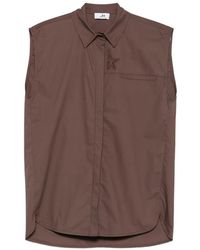 Marc Ellis - Sleeveless Logo-Embroidered Shirt - Lyst