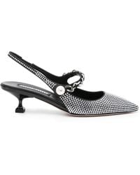 Miu Miu - Spitze Pumps Mit Strass - Lyst