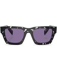 Prada - Tortoiseshell-Effect Square Sunglasses - Lyst