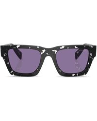 Prada - Tortoiseshell-Effect Square Sunglasses - Lyst