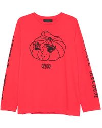 Simone Rocha - Printed Long-Sleeve T-Shirt - Lyst