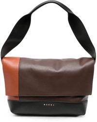Marni - Colour-Block Leather Shoulder Bag - Lyst