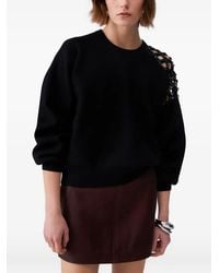 Liu Jo - Jumper With Jewel Embroidery - Lyst