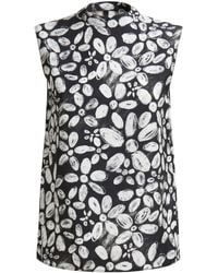 Marni - Floral-Print Sleeveless Top - Lyst