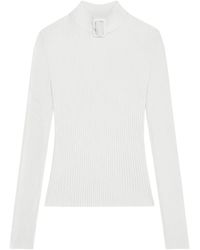 Courreges - Geribbelde Trui Met Gesphals - Lyst
