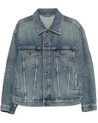 Balenciaga - Chest-Pocket Denim Jacket - Lyst