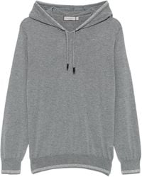 Canali - Contrasting-Trim Hoodie - Lyst