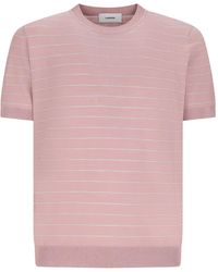 Lardini - Striped Short-Sleeve T-Shirt - Lyst