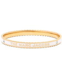 Marc Jacobs - Women The Medallion Scalloped Bangle Cream - Lyst