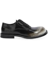 Moschino - Faded-Effect Derby Shoes - Lyst
