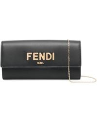 Fendi - Logo-detail Leather Mini Bag - Lyst