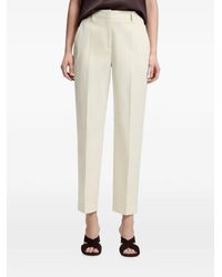 BOSS - Pleated Tapered-Leg Trousers - Lyst