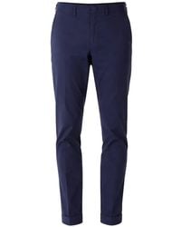 Fay - Slim-Fit Turn-Up Trousers - Lyst