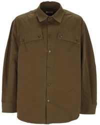 Off-White c/o Virgil Abloh - Logo-Print Flap-Pocket Shirt - Lyst