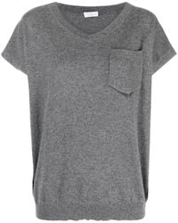 Brunello Cucinelli - Top Sin Mangas Con Cuello En V - Lyst