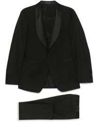 Tagliatore - Satin-Trim Suit - Lyst