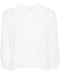 Peserico - Cable-knit Cotton Jumper - Lyst