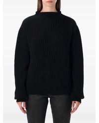 Rick Owens - Ribbed Open-Back Sweater - Lyst