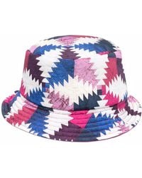 Isabel Marant - Colour Block-Print Bucket Hat - Lyst