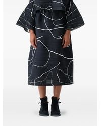 Pleats Please Issey Miyake - Pause Pleated Midi Skirt - Lyst