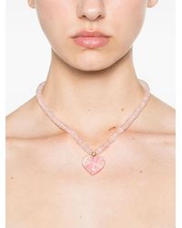 JIA JIA - 14Kt Aurora Rhodochrosite And Quartz Necklace - Lyst