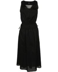Pinko - Beginners Midi Cotton Dress With Fringes - Lyst