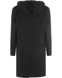 Lardini - Hooded Button-down Coat - Lyst