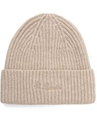 MC2 Saint Barth - Ribbed-Knit Embroidered Beanie Hat - Lyst