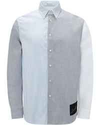 JW Anderson - Patchwork-design Cotton Shirt - Lyst