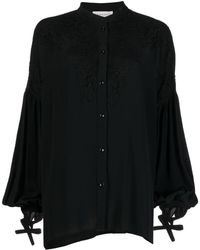 Ermanno Scervino - Lace-panel Long-sleeve Blouse - Lyst
