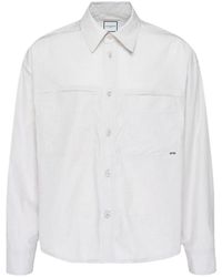 WOOYOUNGMI - Logo-Detail Long-Sleeve Shirt - Lyst