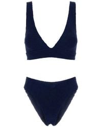 Hunza G - Angel Crinkle-Effect Bikini - Lyst