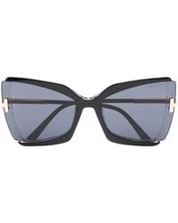 Tom Ford - Gia Cat-Eye Frame Sunglasses - Lyst