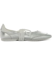 Patrizia Pepe - Lace-Up Leather Ballet Flats - Lyst