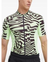 adidas - Performance T-Shirt Met Golfpatroon En Rits - Lyst