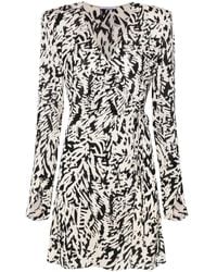 Patrizia Pepe - Minikleid Mit Abstraktem Print - Lyst