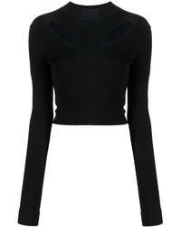 Dion Lee - Cut Out-detail Cropped Knitted Top - Lyst